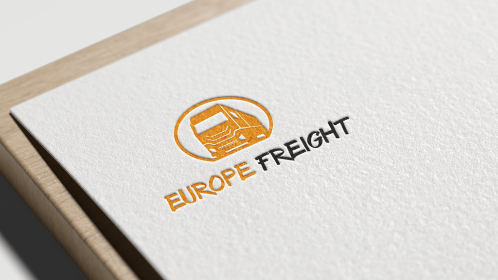 Europe Freight Logó & Flyer & Weboldal készítés 3 nyelven kool idea design